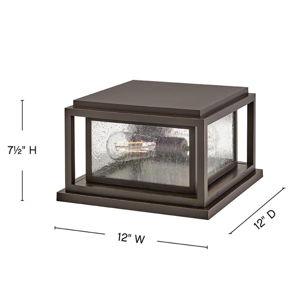 Clearwater Coastal Outdoor Pier Mount - Small - Oil Rubbed Bronze - Low Voltage (12v)