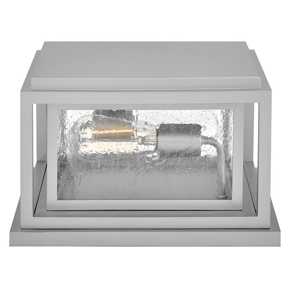 Clearwater Coastal Outdoor Pier Mount - Small - Satin Nickel - Low Voltage (12v)