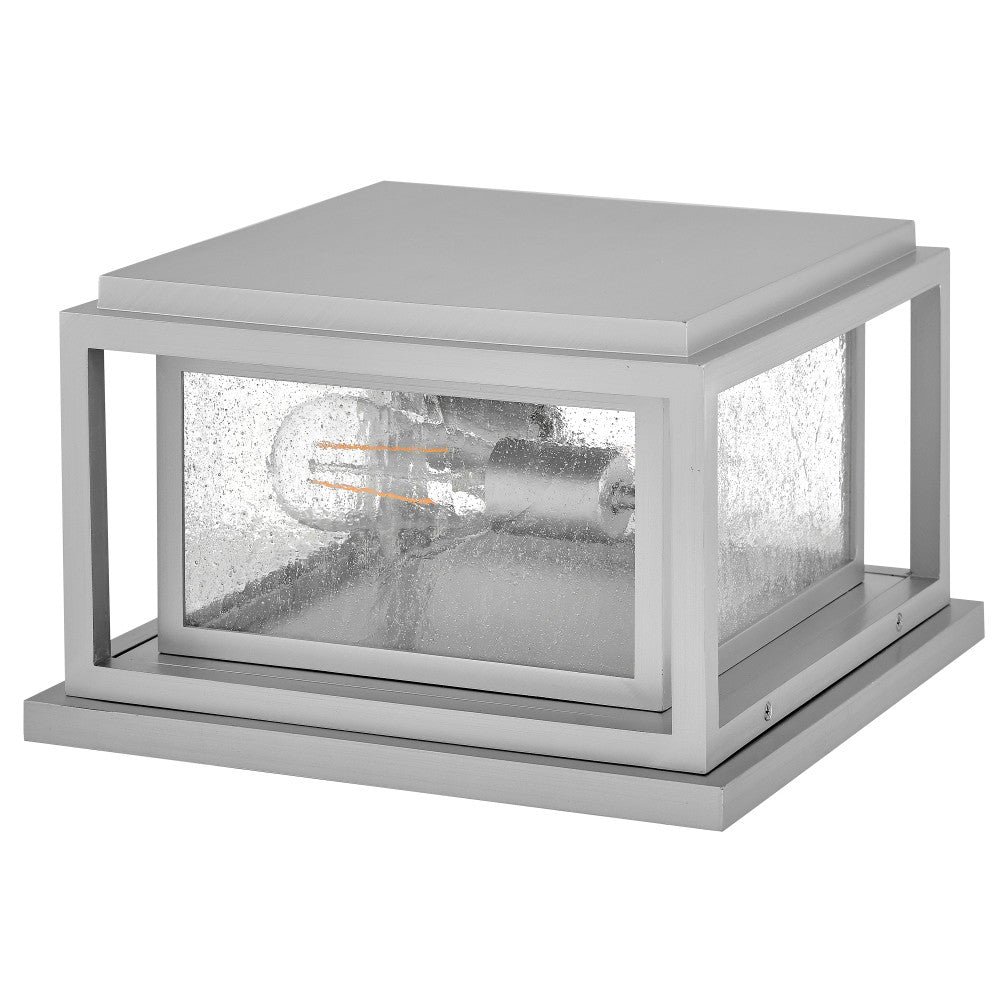 Clearwater Coastal Outdoor Pier Mount - Small - Satin Nickel - Low Voltage (12v)