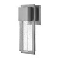 Alex 15.75" Composite Wall Lantern - Brushed Aluminum