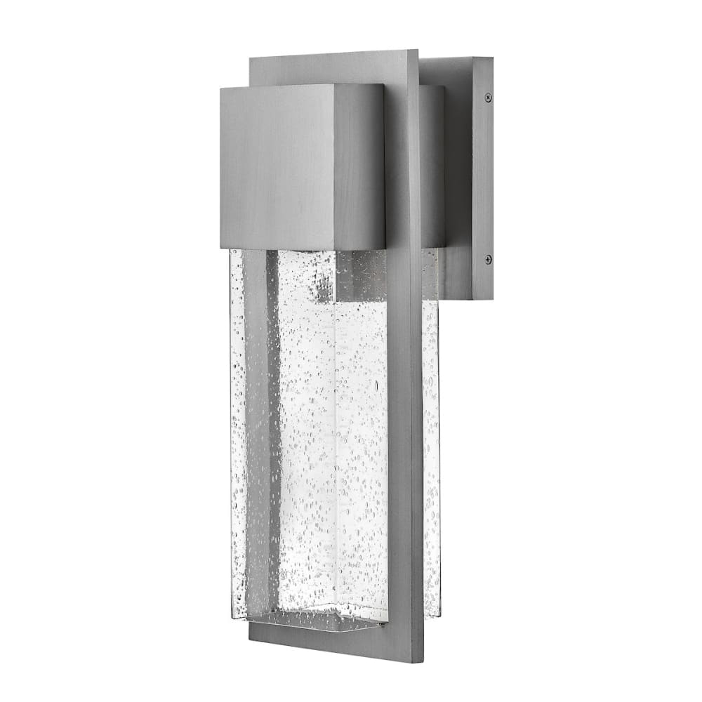 Alex 20" Composite Wall Lantern - Brushed Aluminum