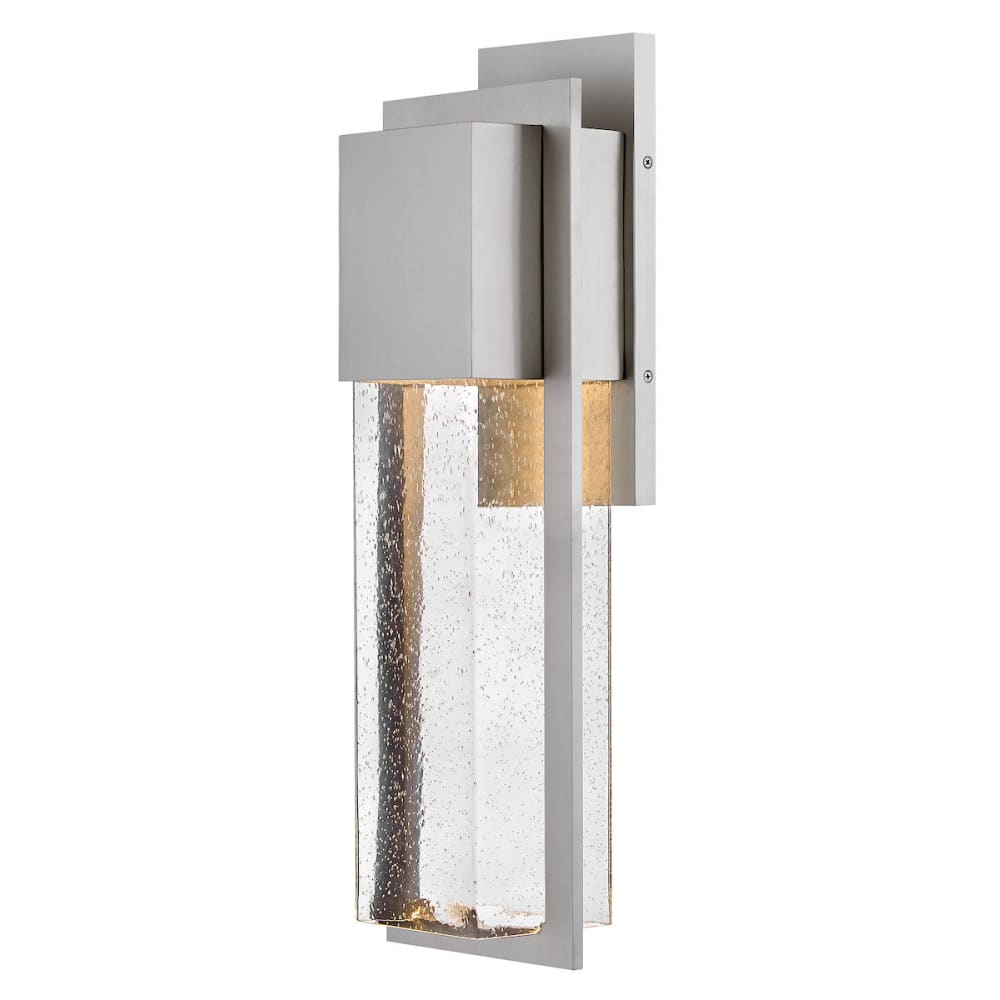 Alex 25.5" Composite Wall Lantern - Brushed Aluminum