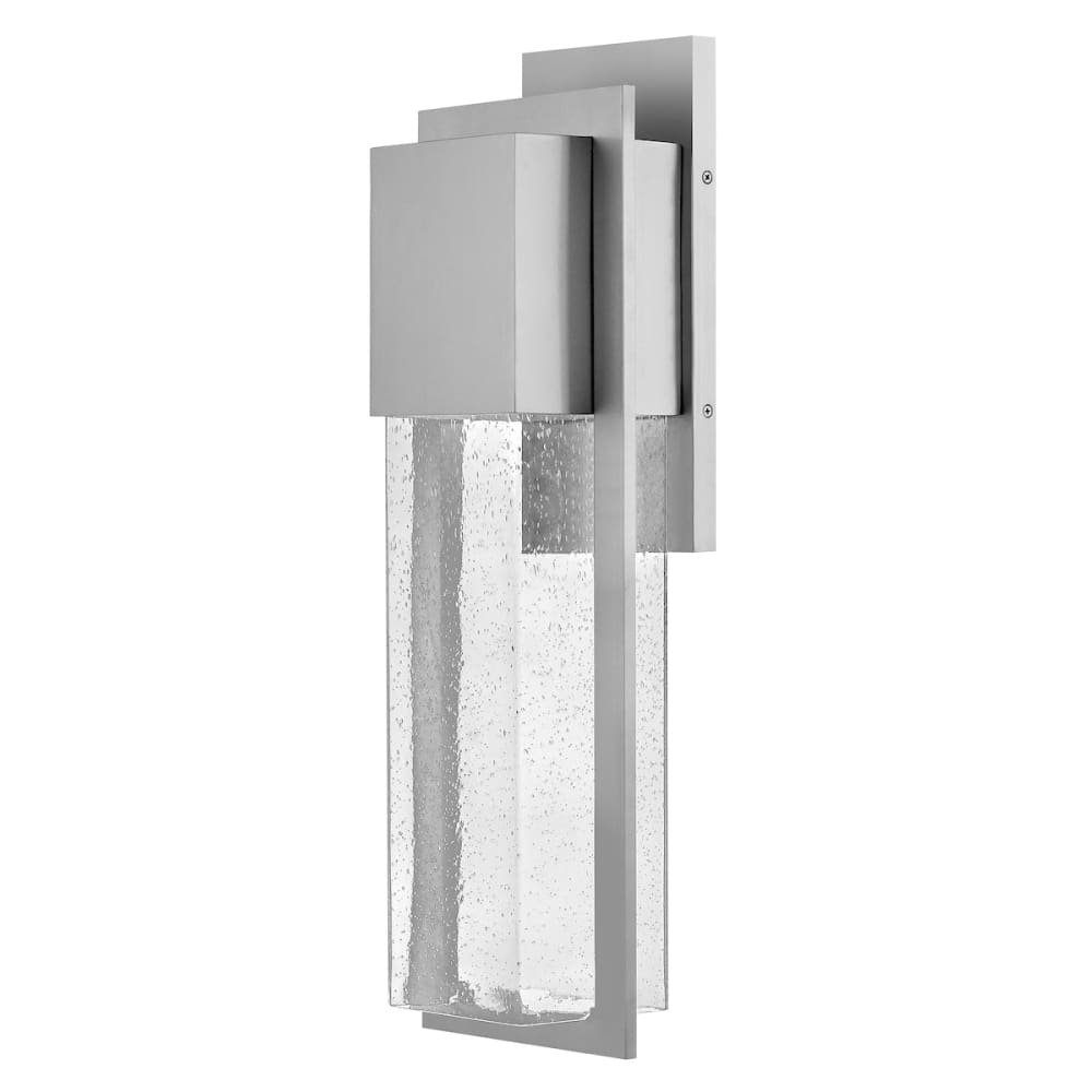 Alex 25.5" Composite Wall Lantern - Brushed Aluminum