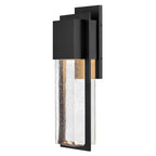 Alex 15.75" Composite Wall Lantern - Black