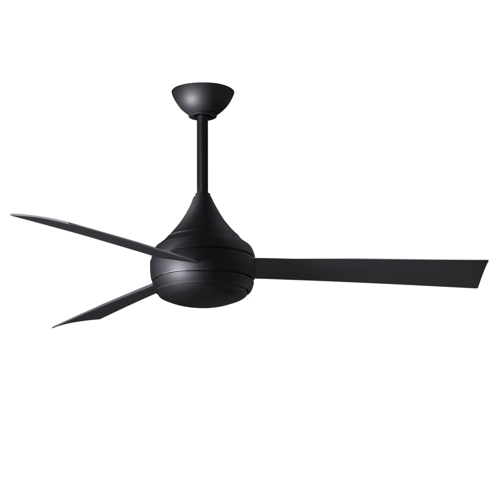 Donaire Marine Grade Stainless Steel Coastal Outdoor Fan - 52" Matte Black