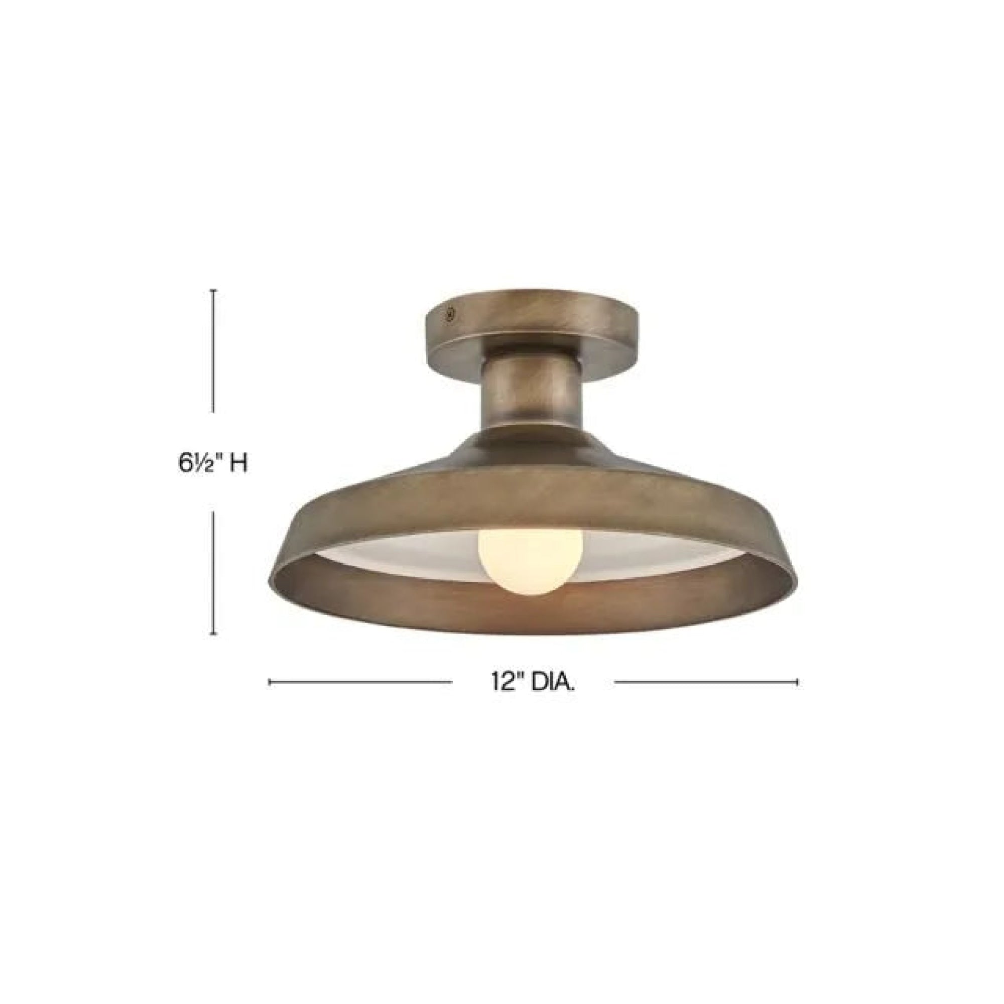 Hinkley Forge Coastal Outdoor Flush Mount - Burnished Bronze 7412072BU Coastal Lighting